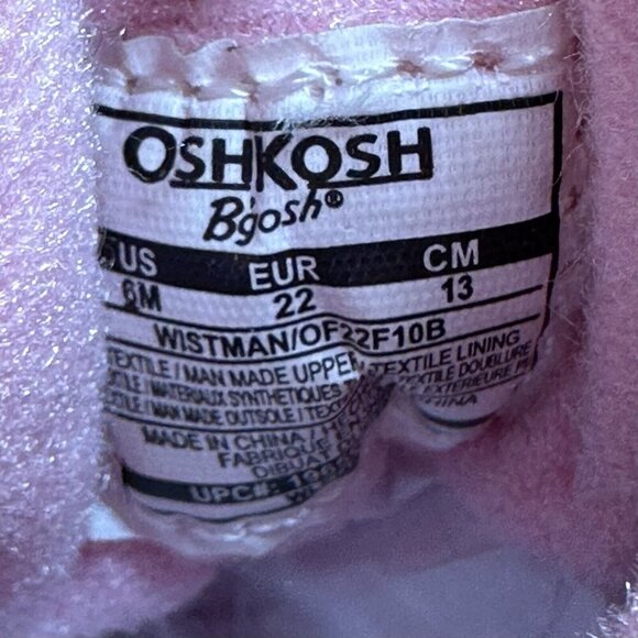 OshKosh B'Gosh Boots Toddler Girls Sz 6M Berry Pink Brown Lace Up Shoes Wistman - Picture 11 of 12
